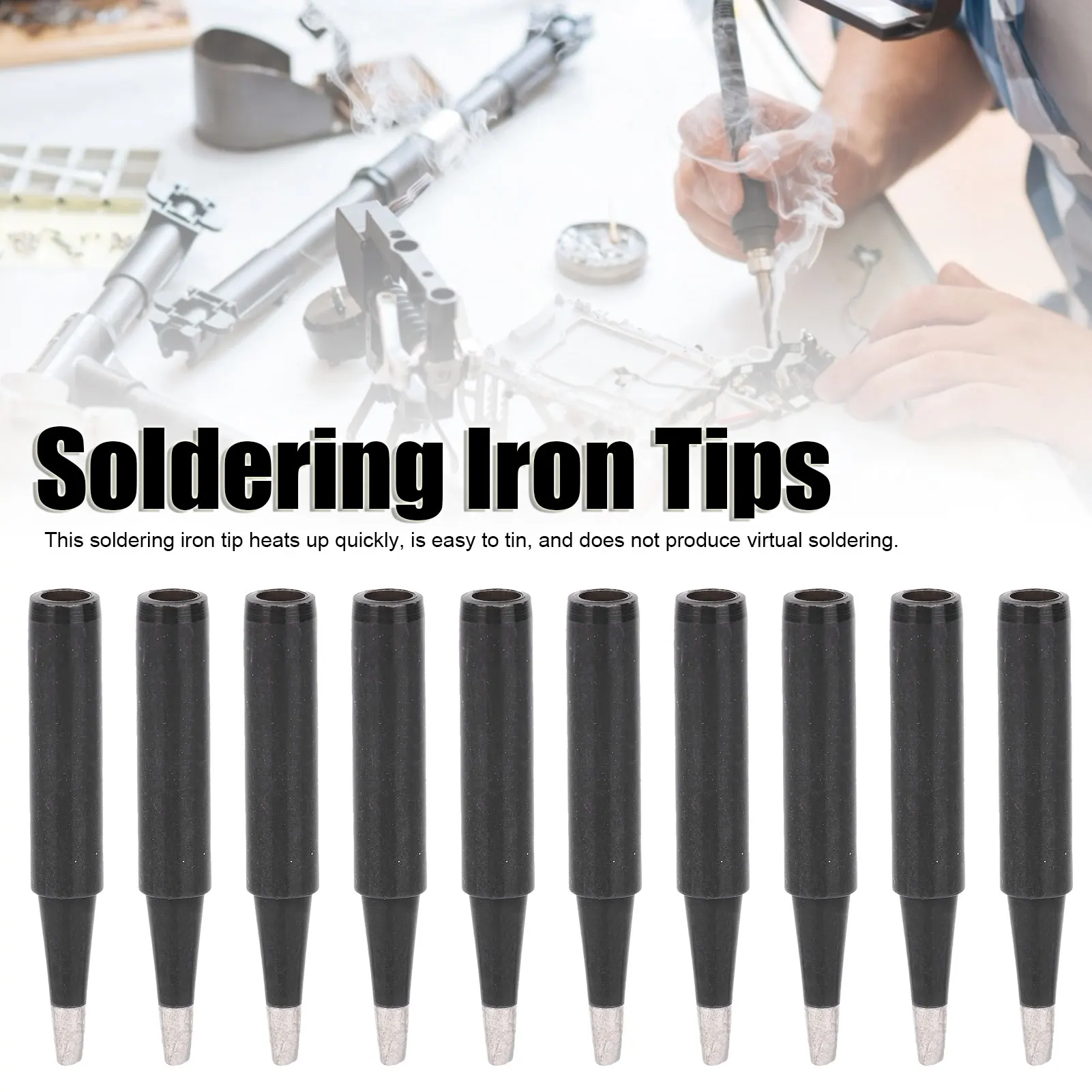 Soldering Iron Tips Replacement Black Inner Heating Type Accessories 900M-T-2.4D Soldering Iron Parts Soldering Iron Tips