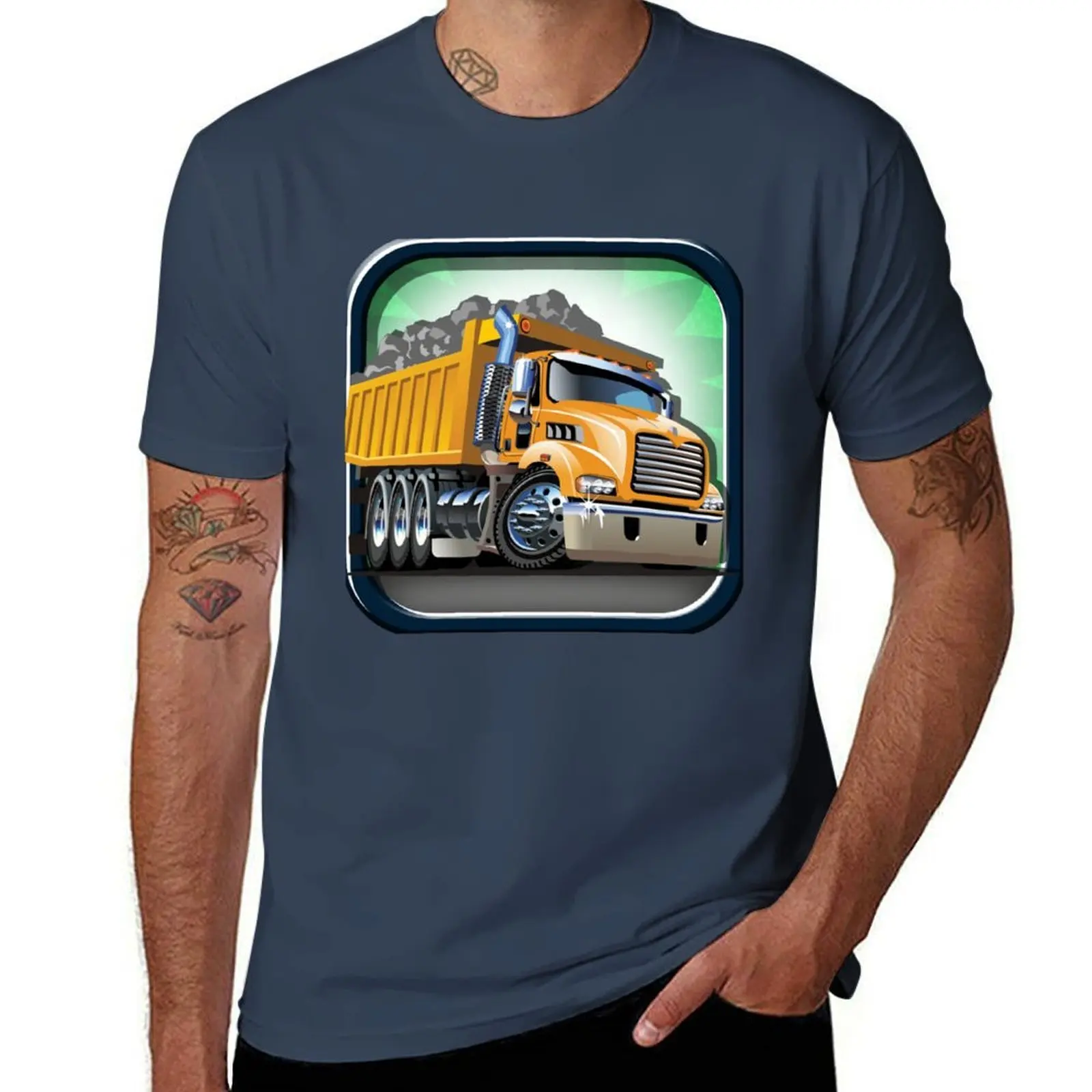 

Yellow Dump Truck T-Shirt cotton t shirts high quality t shirts designer T-Shirt