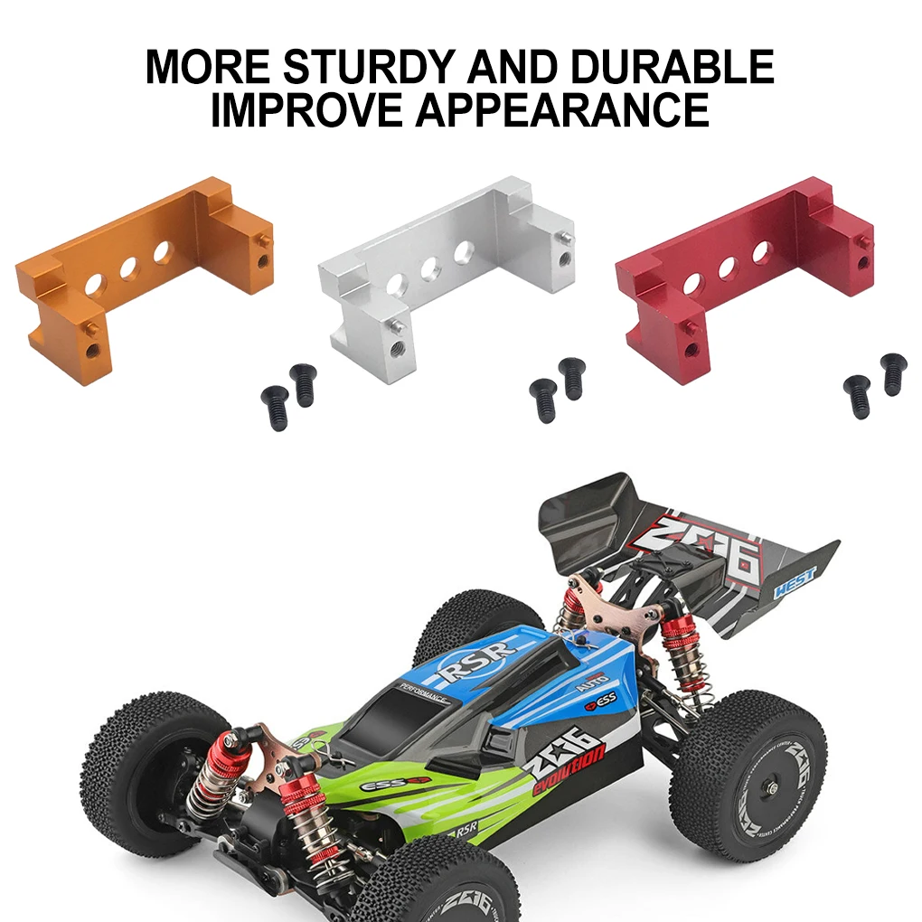1Pcs 1 14 Steering Servo Support Aluminum Alloy Precision Servo Mount Bracket For Wltoys 144001 RC Car Part RC Car Accessories