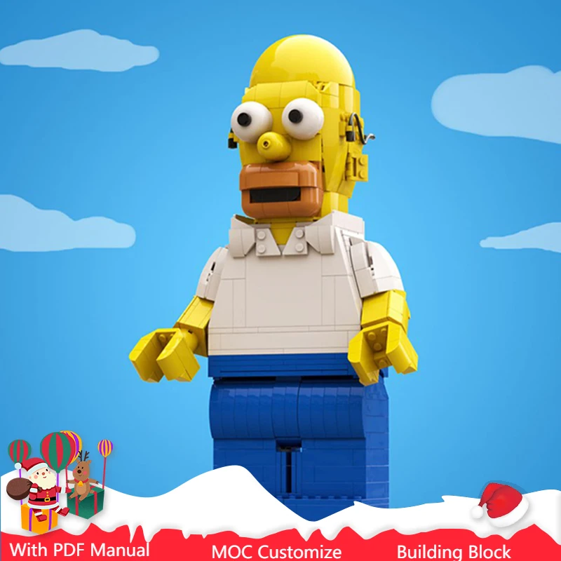 

720 деталей, перевернутая мини-ролевая модель MOC, набор строительных блоков на заказ, креативная сборка, кирпичи, игрушки, детские рождественские подарки-сюрпризы