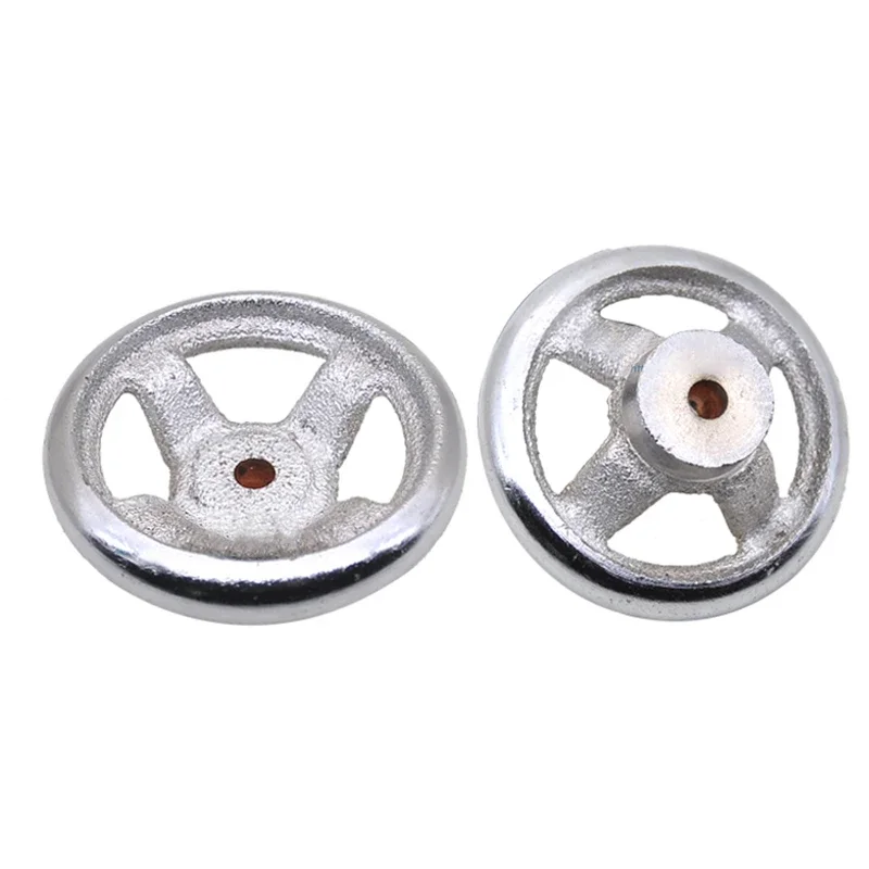 1pcs Iron Handwheel 3/4/5/6 Inch Chrome Plated Mechanical Handwheel  for Milling Machine Grinders Lathe Industrial Tools