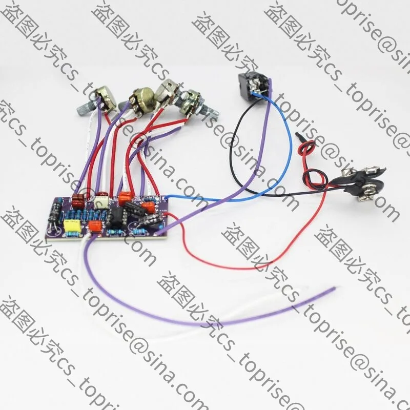 Suitable for DIY Bass Bass Built-in Active Circuit 3-segment EQ Tonal Board Suitable for Bass Modification