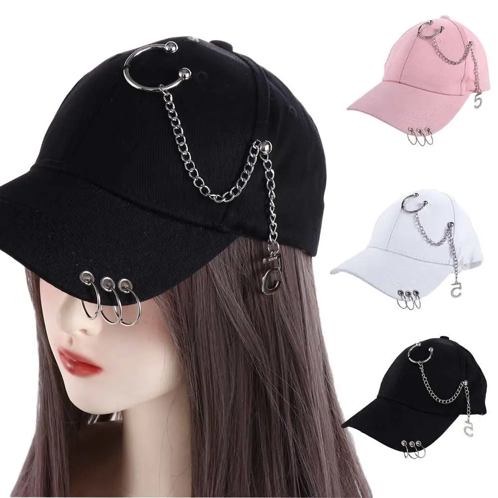 

Korean Adjustable Casual Sports Cotton Male Female Outdoor Snapback Hats Baseball Cap With Ring Visors Cap