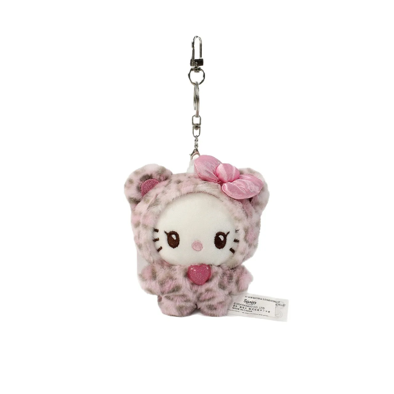 

Брелок-подвеска Sanrio Hello Kitty из серии «Медведь с леопардовым принтом», плюшевая кукла-кошка, украшение для сумки, подарок