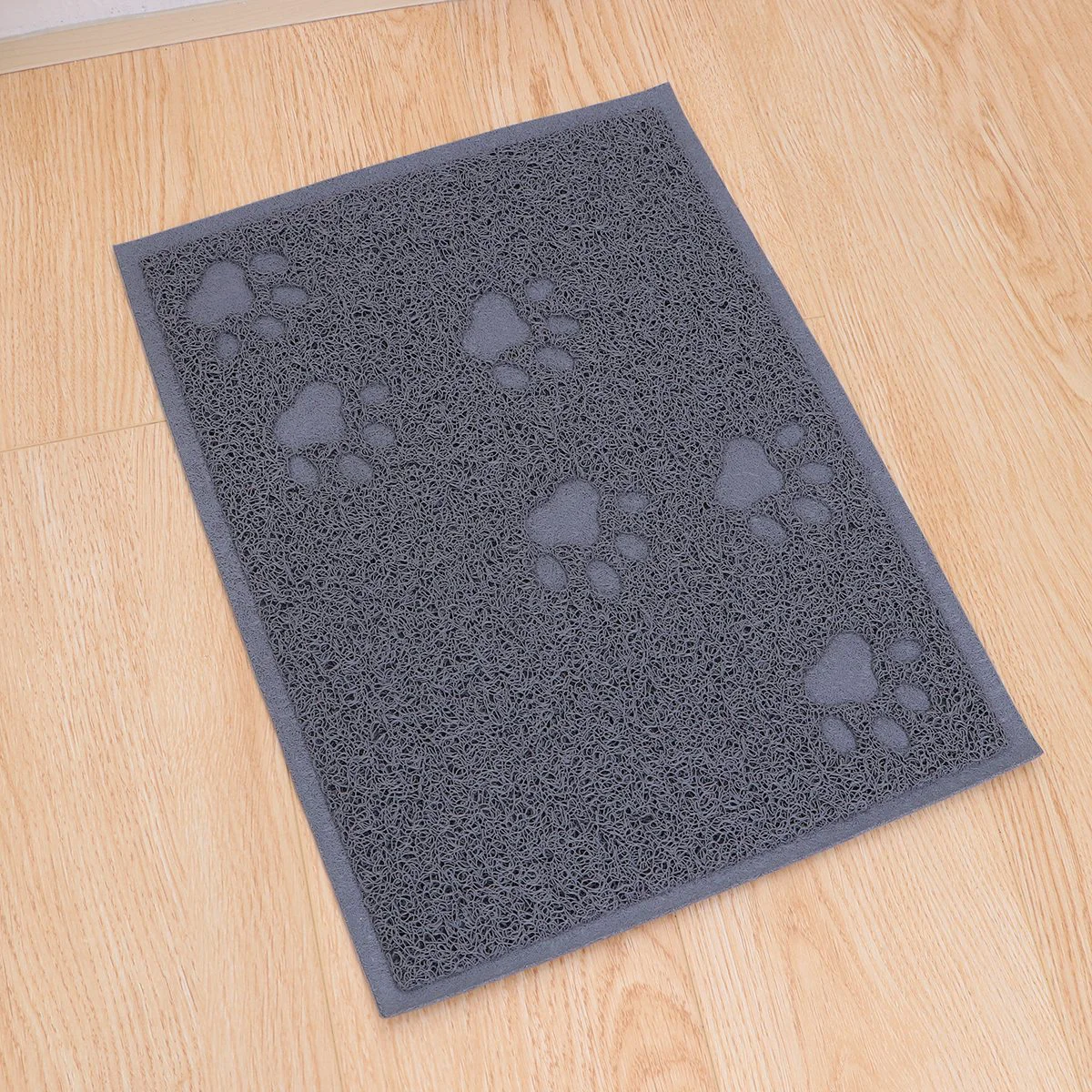 30 x 40cm Pet Puppy Dog Cat Litter Mat Claws Pet Small Footprint Foot Sleeping Pad Placemat Cleaning Carpet (Gray)