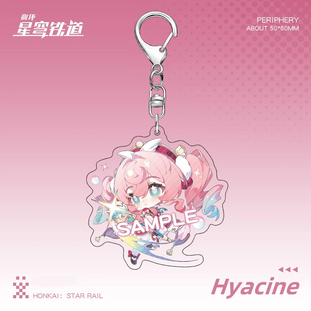 جديد هونكاي: ستار السكك الحديدية لعبة هايسين تشفير قلادة المفاتيح لطيف الكرتون أنيمي كيرينغ ظهره مجوهرات تأثيري شارة هدية #2