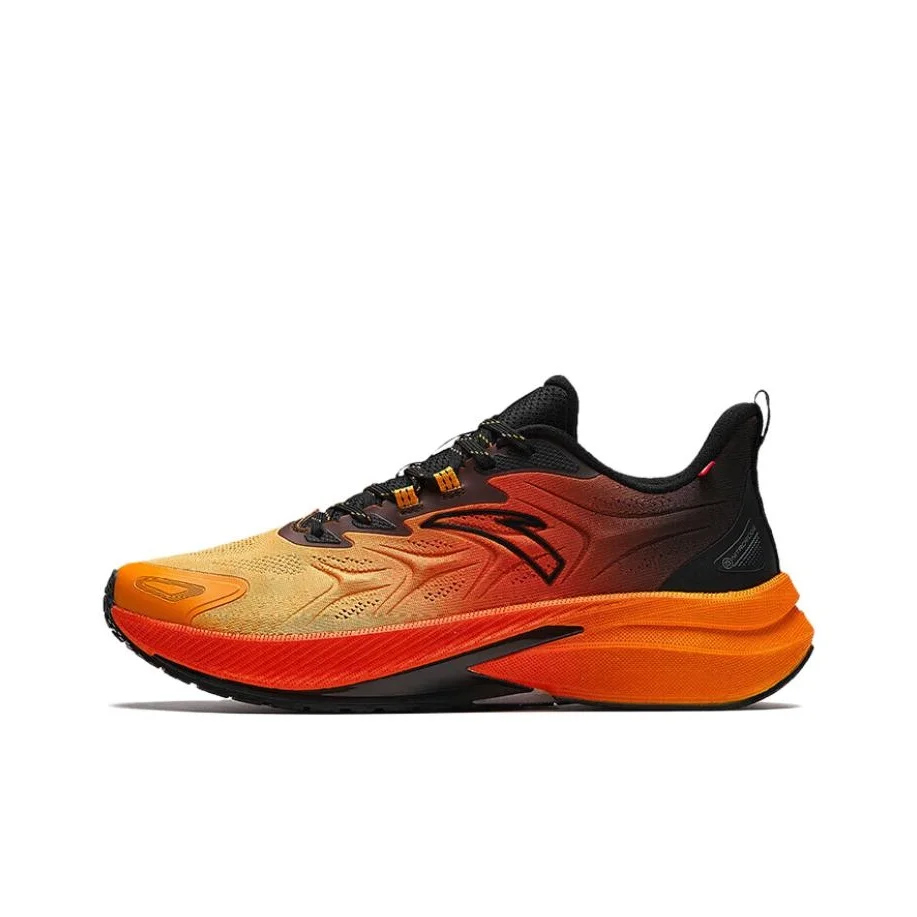 

Anta Rocket 5.0 Fabric Slip Resistant Abrasion Resistant Low top Running Shoes Men's Black Orange 112345523-2