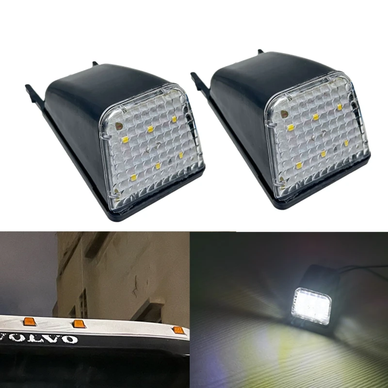 Parasol Led para camión Volvo, lámpara de repuesto para camión Volvo europeo, FH, FM, NH, FH12, FH16, FM9, 20398824, 20425484, 2 uds.