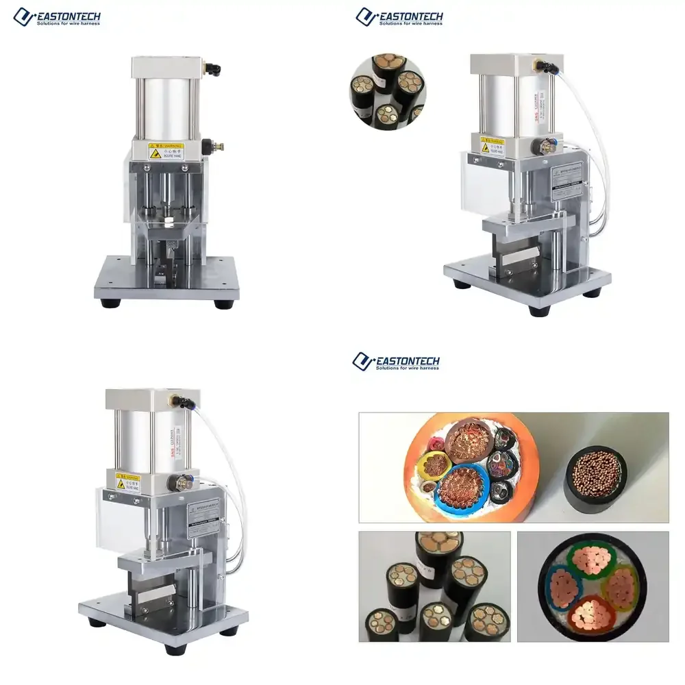 Small Pure Pneumatic Cable Cutters Large Square Thick Cable Wire Harness Cable Manufacturing Equipment