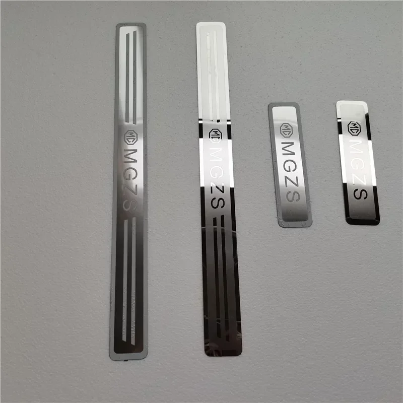 For MG ZS 2017-2023 ultrathin stainless steel car threshold guard plate Welcome pedal anti-scratch protection car accessories