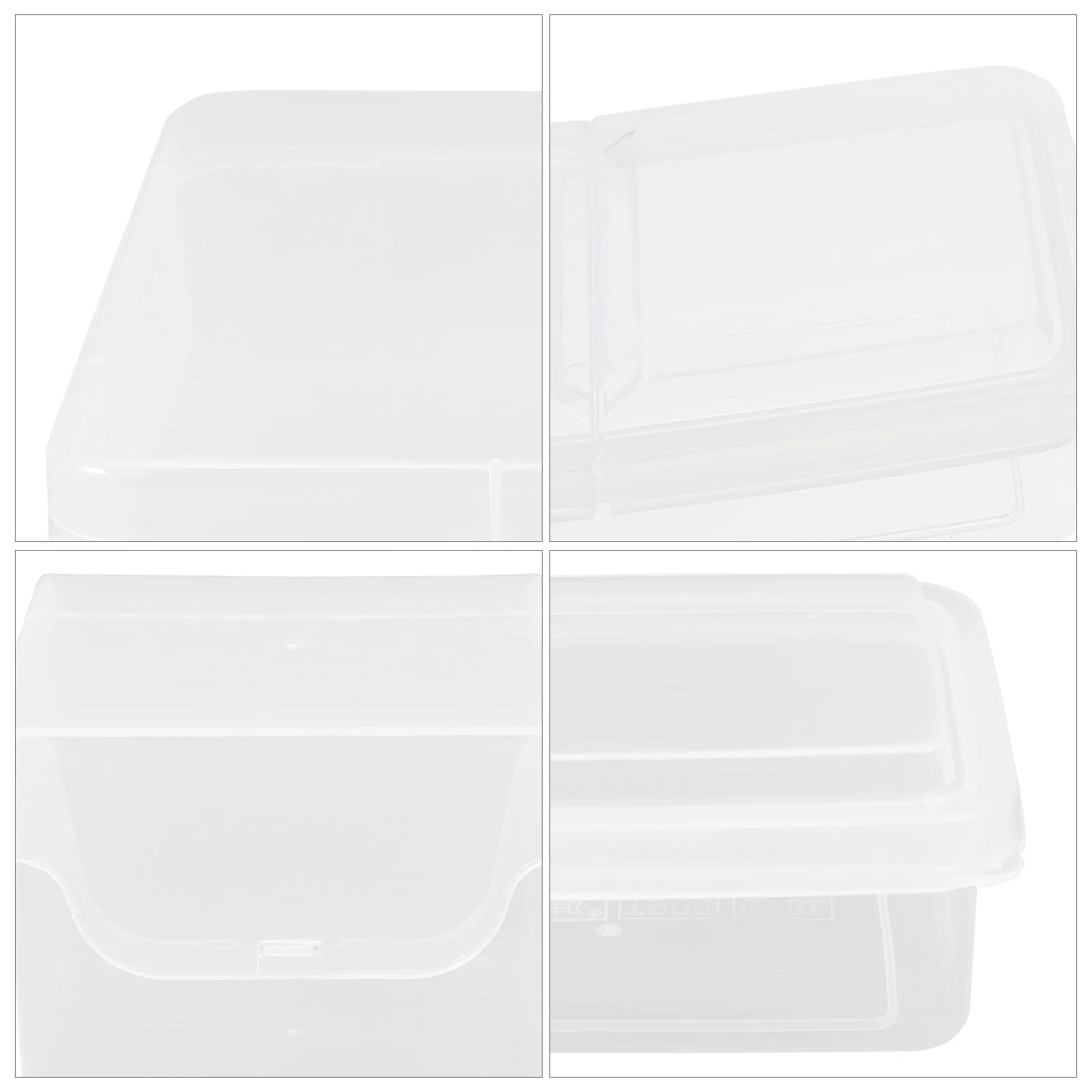 

3pcs Storage Boxes Hard Card Protectors PP Plastic Containers for ganizing Craft Supplies Hard Protectors Art Storage