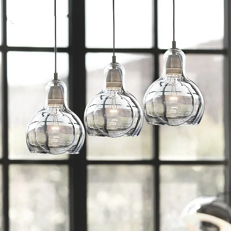 Modern Glass Pendant Light Bulb globe Hanging Pendant Lamp For Living Room Kitchen home decoration fixture Lighting Nordic lamp