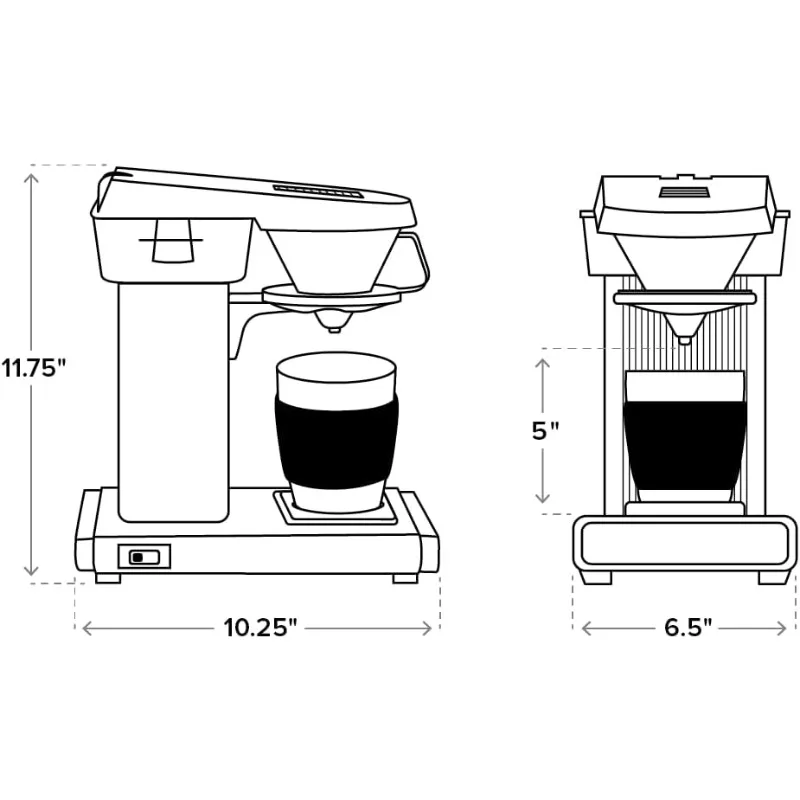 69212 Cup One, One-Cup Coffee Maker 10 Ounce , 6.5