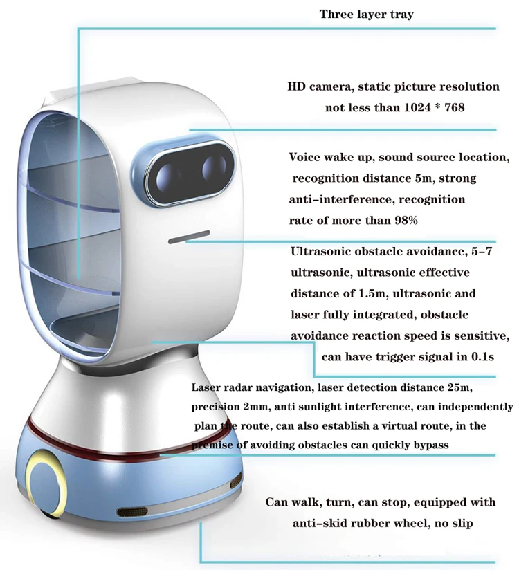 Most Popular Commercial Food Delivery Smart Robot