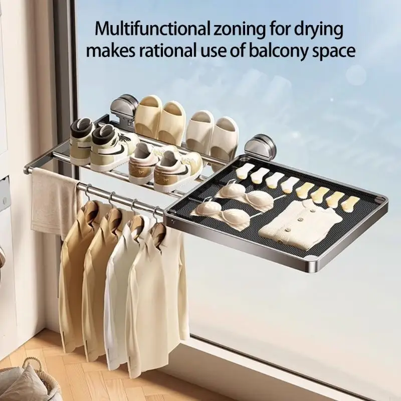 Dense Pliable Drying Rack Untarnished Building Space Efficient for Apartments Easy Consistent Installation KXRE