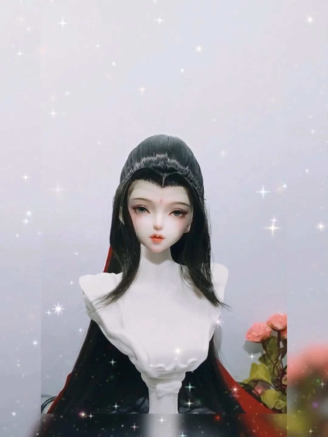 1/4 1/3 مقياس BJD الباروكات القديمة زي Hanfu خمر الشعر الطويل شعر مستعار الساموراي ل MSD SD13 فتاة ID72 العم إكسسوارات دمي A2014