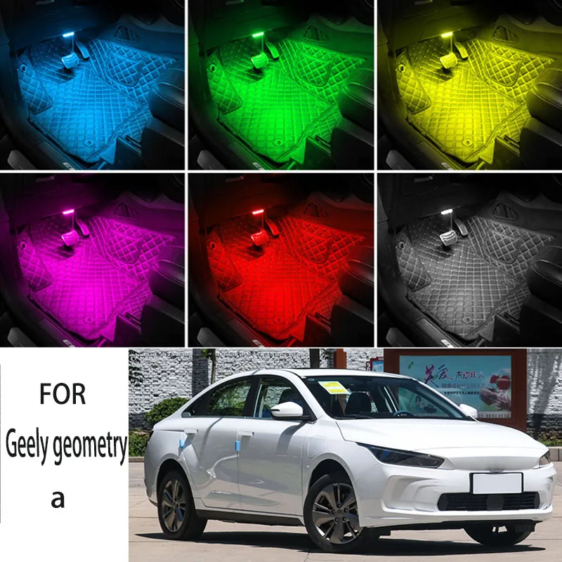 

FOR Geely geometry-a LED Car Interior Ambient Foot Light Atmosphere Decorative Lamps Party decoration lights Neon strips