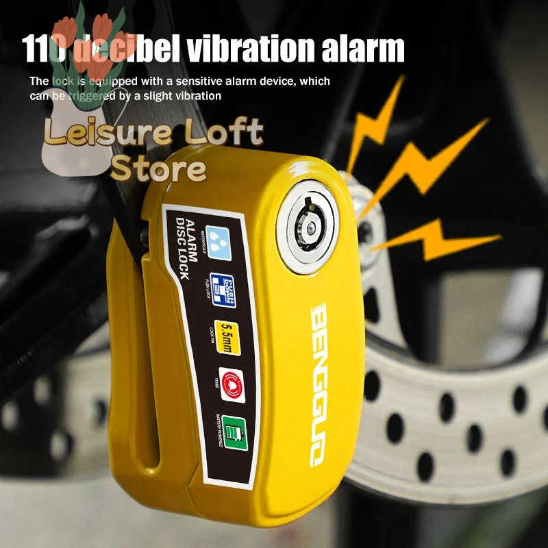 

Wireless Security Alarm Disc Brake Lock Anti Theft for Motorcycle Bike Scooter