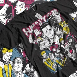 Hisoka-unique mangaストリップシャツ、hunx hunter Tシャツ、hxh、すべてのサイズ