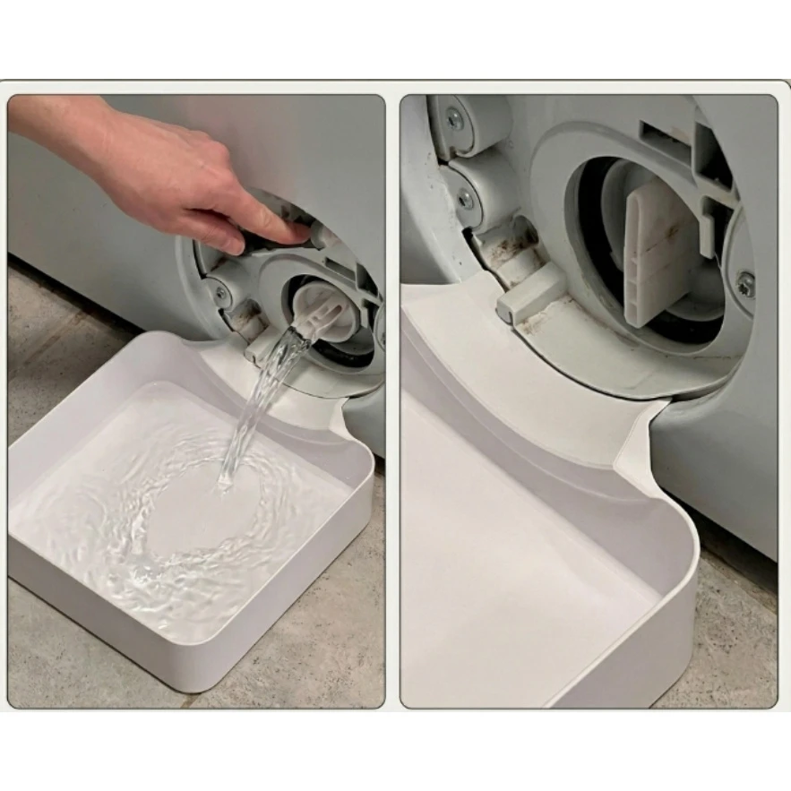 Washing Machine Base Water Tray Leak Proof Pad, Durable, Easy to Clean, Prevents Overflow, Protects Floor, anti Slip Tray