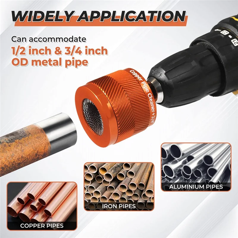 

Набор для чистки медных труб RALCA с шестигранным хвостовиком Очиститель металлических медных труб Дополнительные лезвия для обслуживания металлических труб