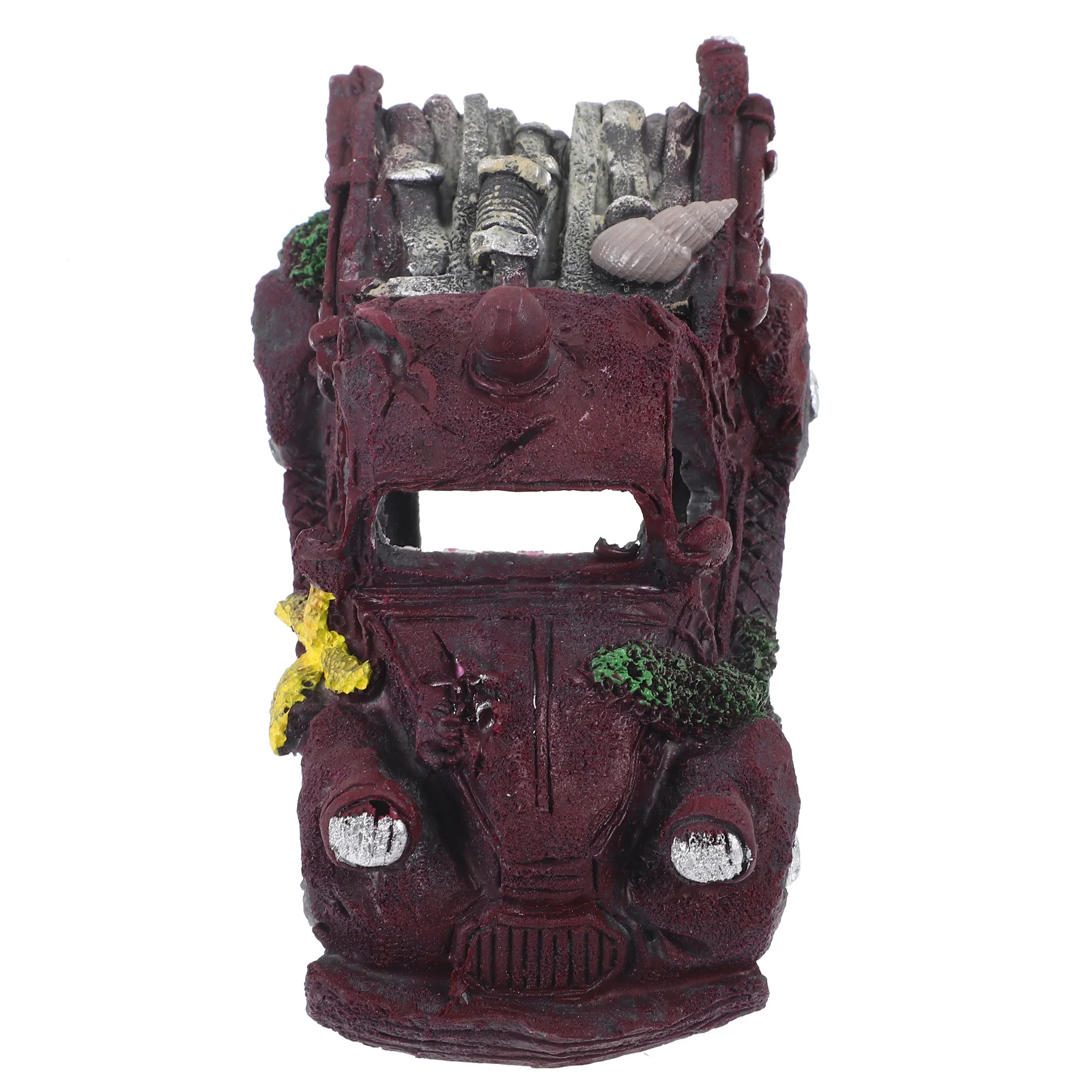 

Resin Aquarium Car Ornament Fish Tank Decoration Resin Craft Turtle Tank Hiding Cave Decor Large Aquarium Decor