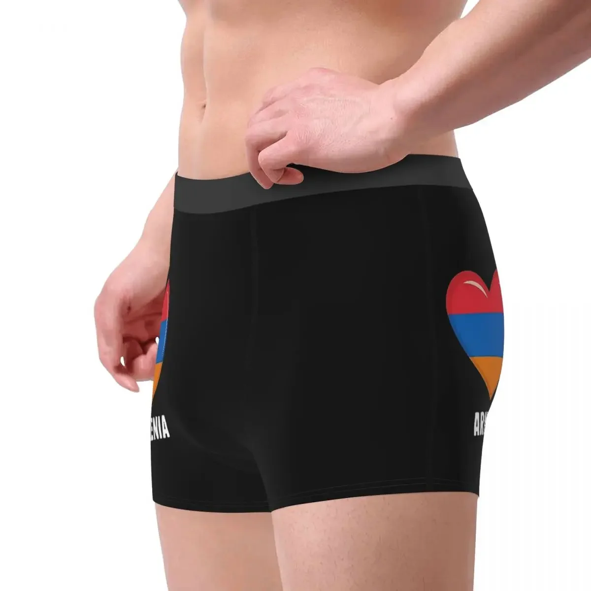 Armenia Armenian Flag Men's Underwear Boxer Briefs Shorts Panties Sexy Breathable Underpants for Homme S-XXL