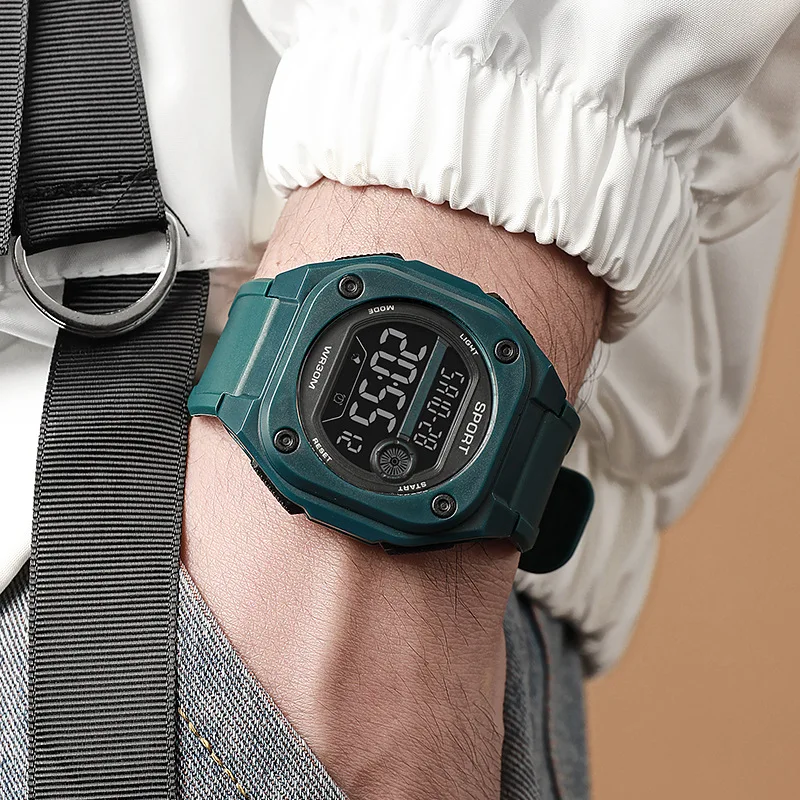 MAYZHISU Men's LED Digital Watch Man Sport Watches Male Electronic Wrist Watch Multifunction Military Sports Watches Clock