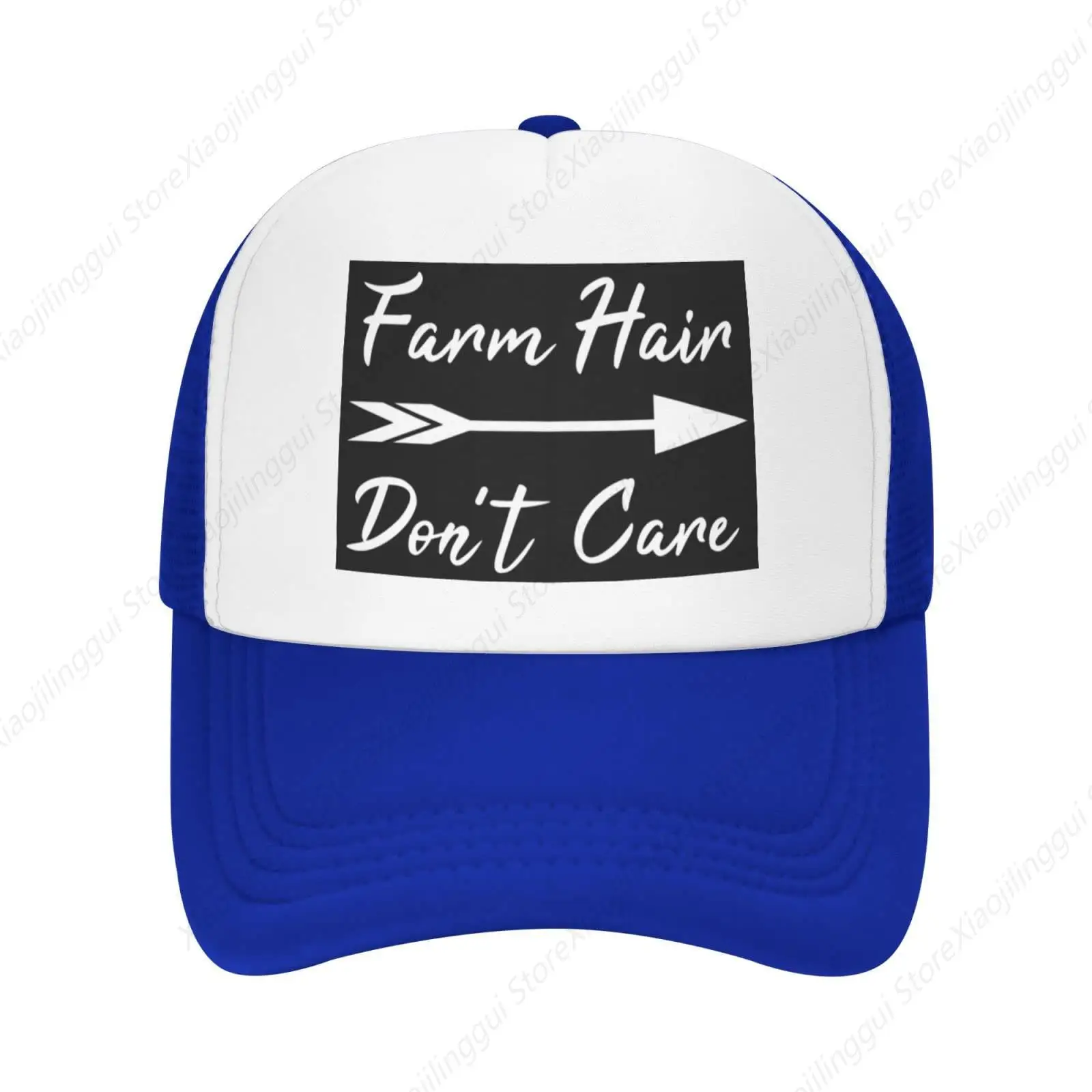 

Farm Hair Don't Care Gift for Women Men Mesh Cap for Men Women Baseball Hat Trucker Hat Snapback Caps Summer