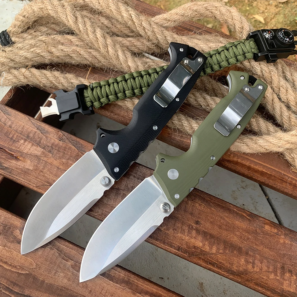 New Cold AD10 Folding Tactical Knife G10 Handle S35VN Steel EDC Portable Pocket Outdoor Hunting Knives Self-defense Tools 2025