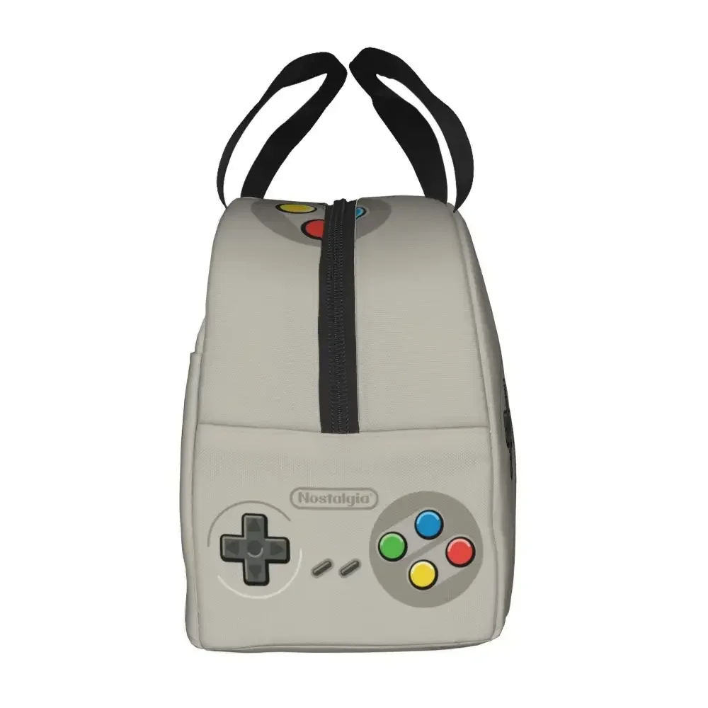 Fiambreras portátiles Retro con controlador Turbo para videojuegos, bolsa de almuerzo con aislamiento térmico para alimentos, multifunción, para amantes de los jugadores, para niños