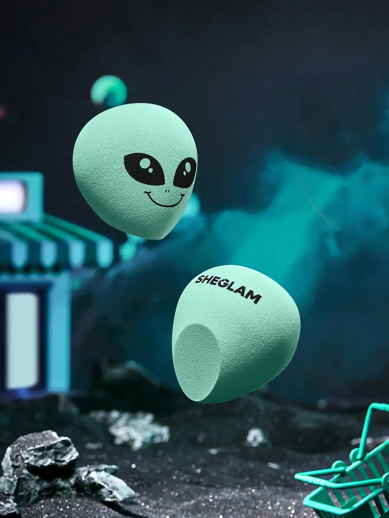 

Beauty Sponge Alien Graphic Makeup Blending Sponge For Liquid Cream Powder Foundation Concealer Blush Soft Makeup B