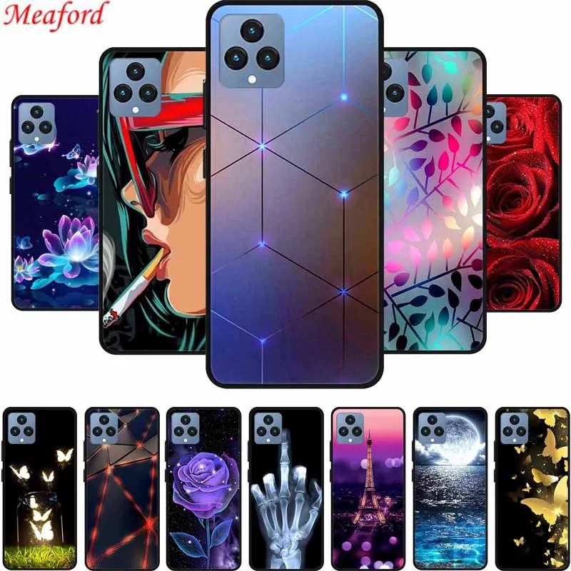 Para t-mobile revvl 6 caso popular preto silicone macio capa traseira para t telefone 5g t-mobile revvl 6 caso de telefone capa thone 5g