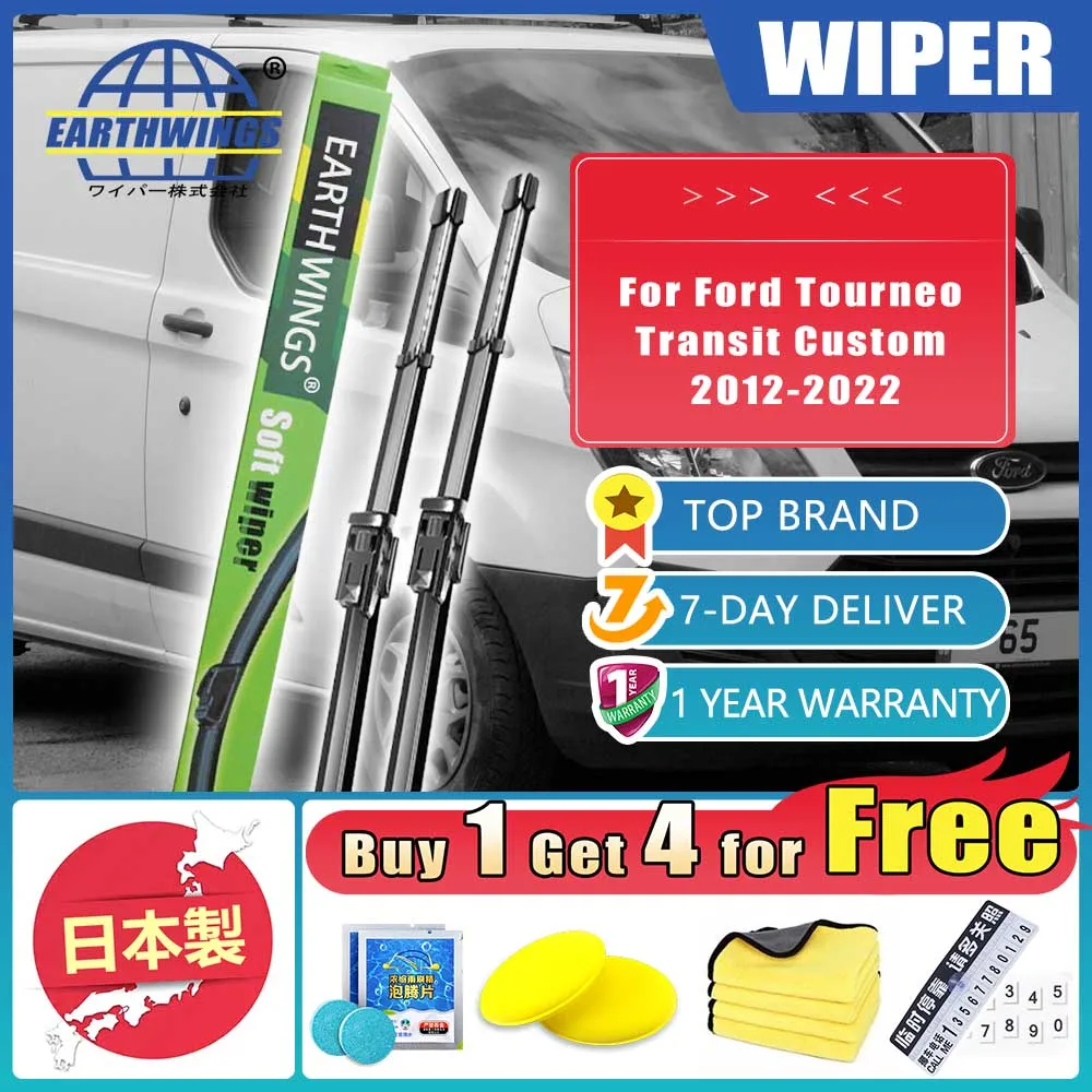 For Ford Tourneo Transit Custom 2012-2022 2017 2016 2019 2018 2015 Car Accessories Front Windscreen Wiper Blade Brushes Wipers