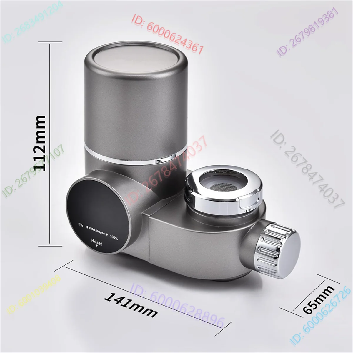Hot Faucet Water Filter for Sink-LED Display Water Purifier for Faucet,Faucet Mount Tap Water Filtration System for Kitchen view 2