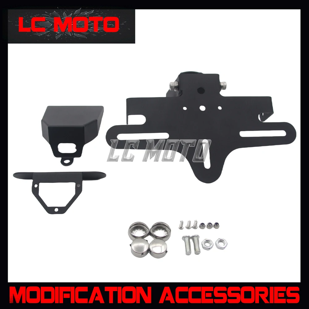 

Motorcycle Short Tail License Plate Bracket Foldable License Plate Bracket Modified Accessories For ZONTES 703RR