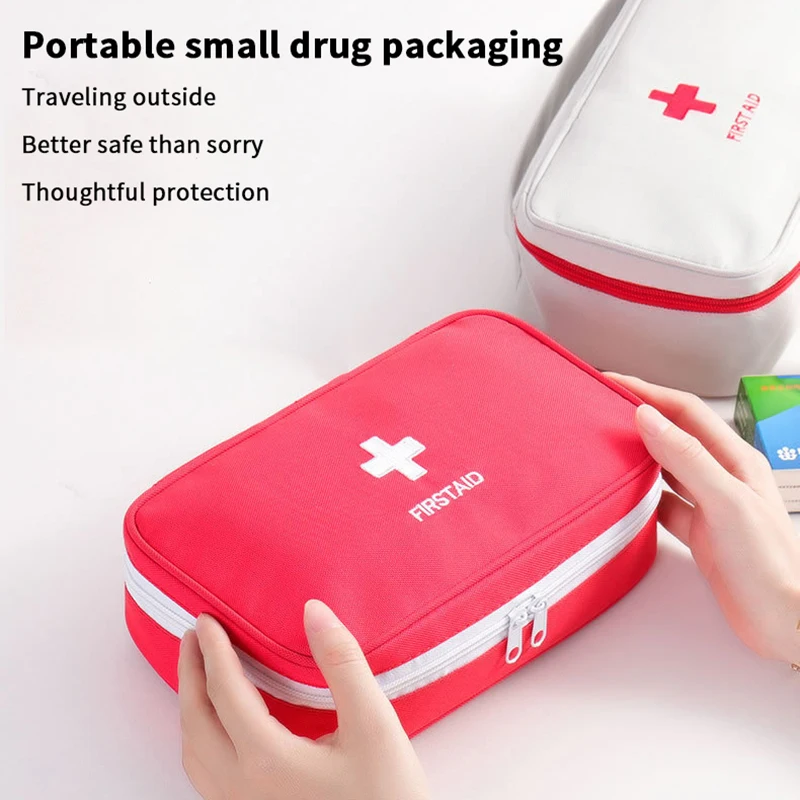 مجموعة الإسعافات الأولية الكبيرة الفارغة المحمولة في الهواء الطلق للبقاء على قيد الحياة والزلازل طقم الطوارئ للمنزل/السيارة حزمة فارغة #6