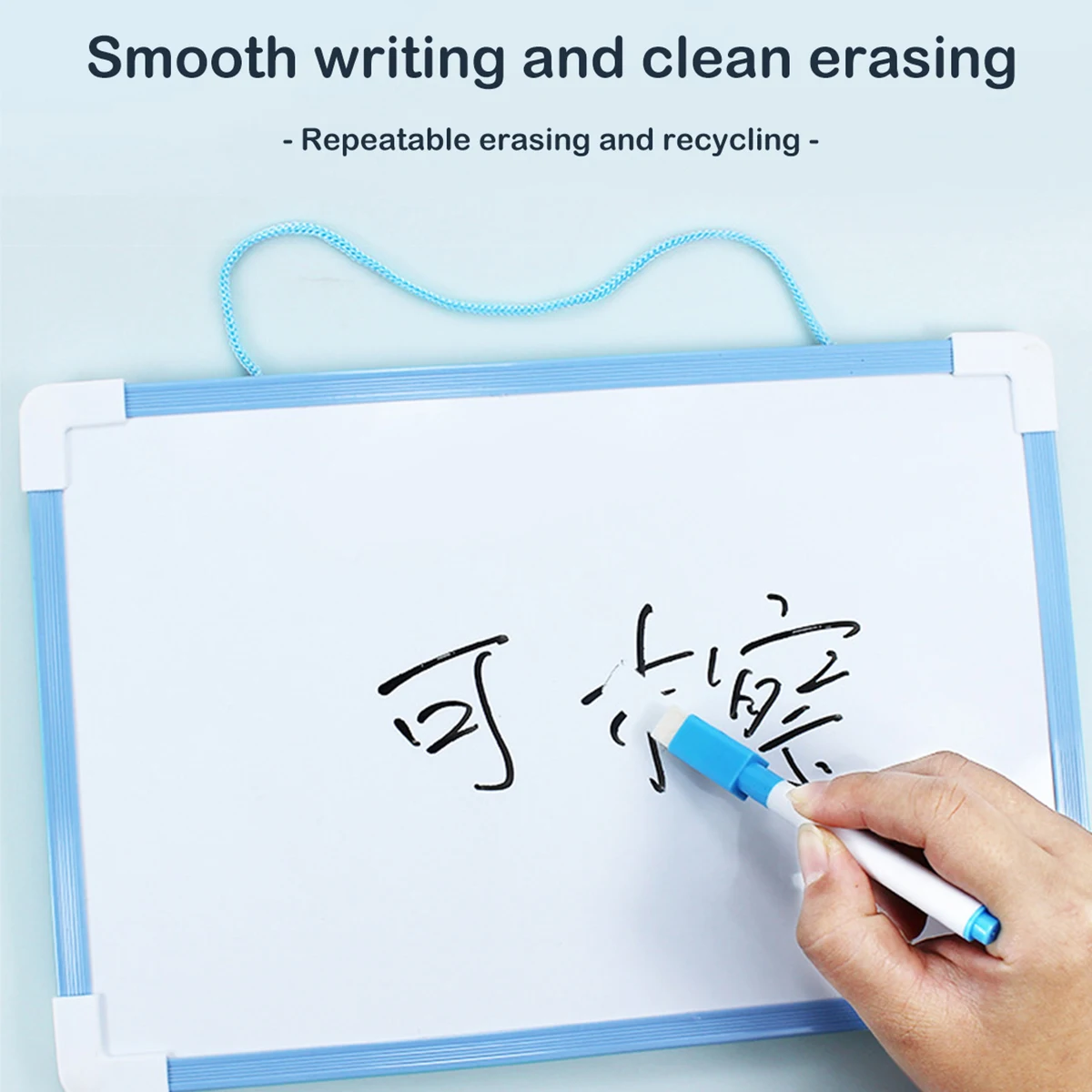 سبورة بيضاء مغناطيسية على الوجهين، لوحة رسائل معلقة، قابلة للكتابة، رسم جرافيتي للأطفال، لوحة ملاحظات مكتبية #2