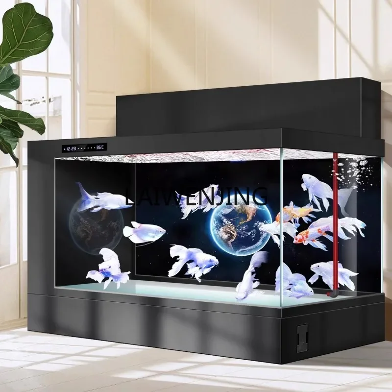 

HLZ filter fish tank large ecological water-free koi special aquarium can be customized