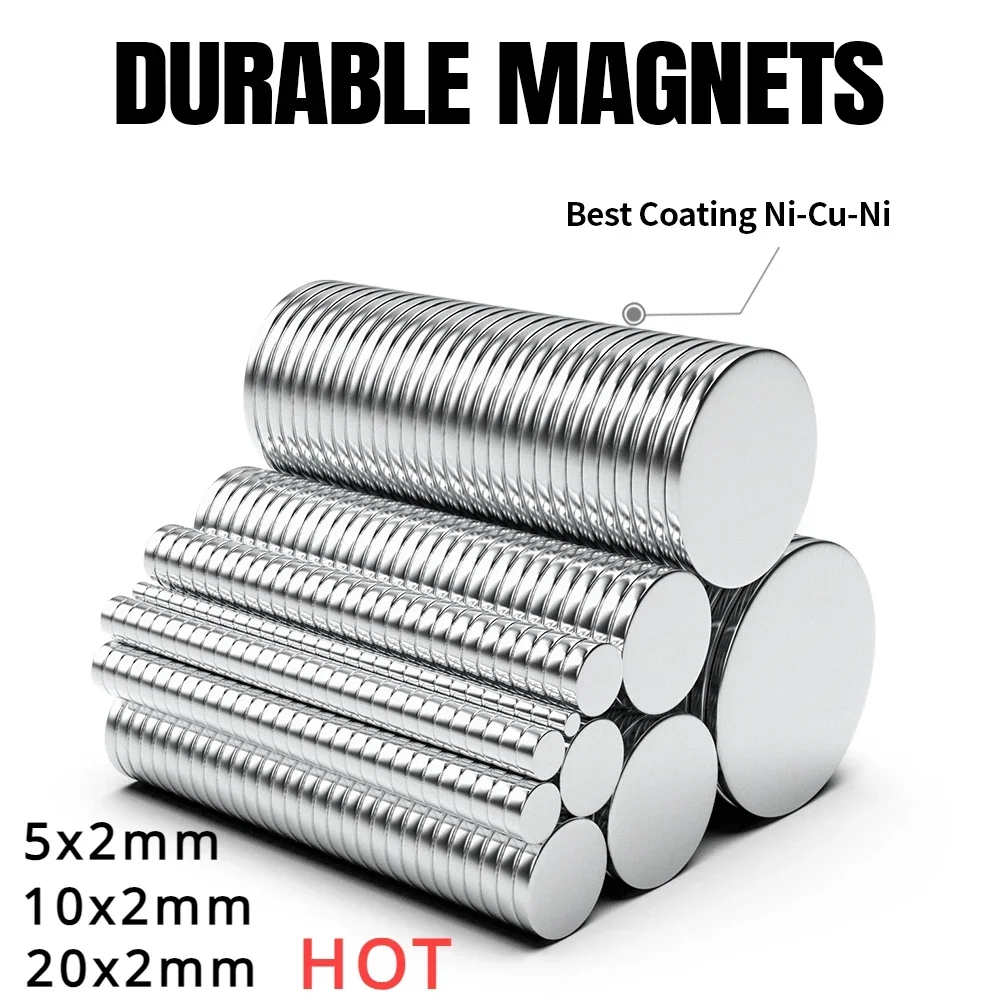 Powerful Magnets 5x2mm Magnet Neodymium Magnet Super Strong 10x2mm 20x2mm Magnetic Refrigerator DIY Round Hardware Home