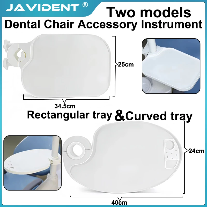 Dental Plastic Scaler Tray Post Mounted Shelf Tray Table Dentistry Chair Accessories Instrument Rotatable Placed Additional Tool