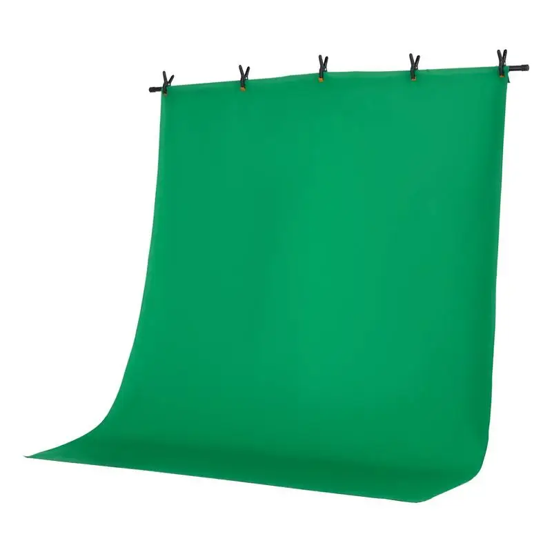 Support de toile de fond photo réglable (toile de fond : 154 x 198 cm), support de toile de fond portable avec 1 trépied, support d'écran pour la photographie de produits et la photographie en studio