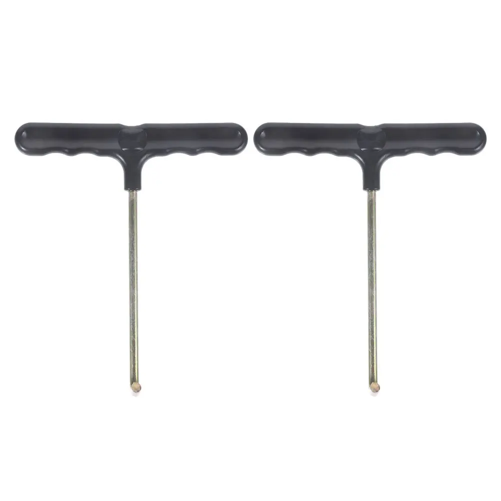 

2pcs Trampoline Spring Pull Tool T-Hook With Plastic Handle For Installation Maintenance Trampoline Accessory Kit Spring