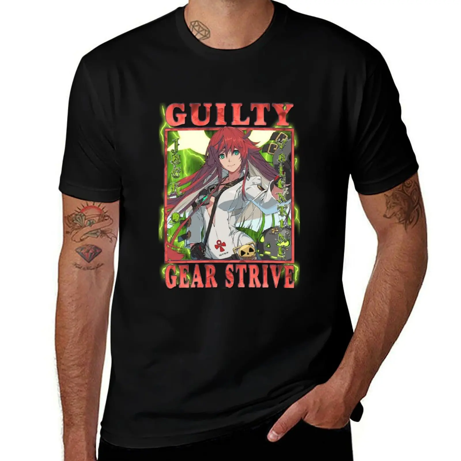 Guilty Gear Strive - Hyper energetic marshal fighter Jack-O' Valentine T-Shirt Work Casual Loose Fit T-Shirt
