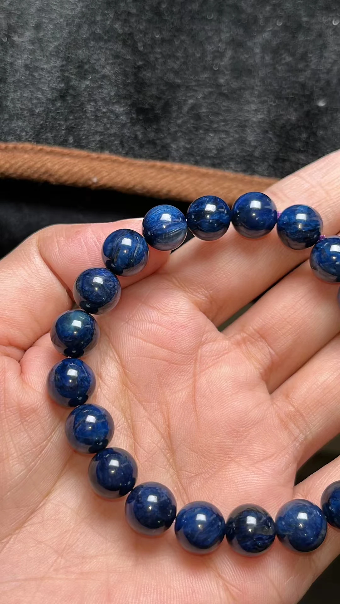 9.2mm Natural Blue Sugilite Beads Bracelet Women Men South Africa Sugilite Jewelry Fashion AAAAA