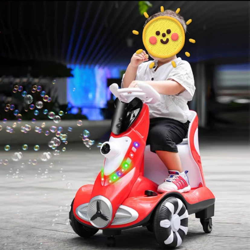 2024 New Design Hot Selling Children Plastic Ride On Car Big Battery Kids 360 Degree Rotation Electric Car