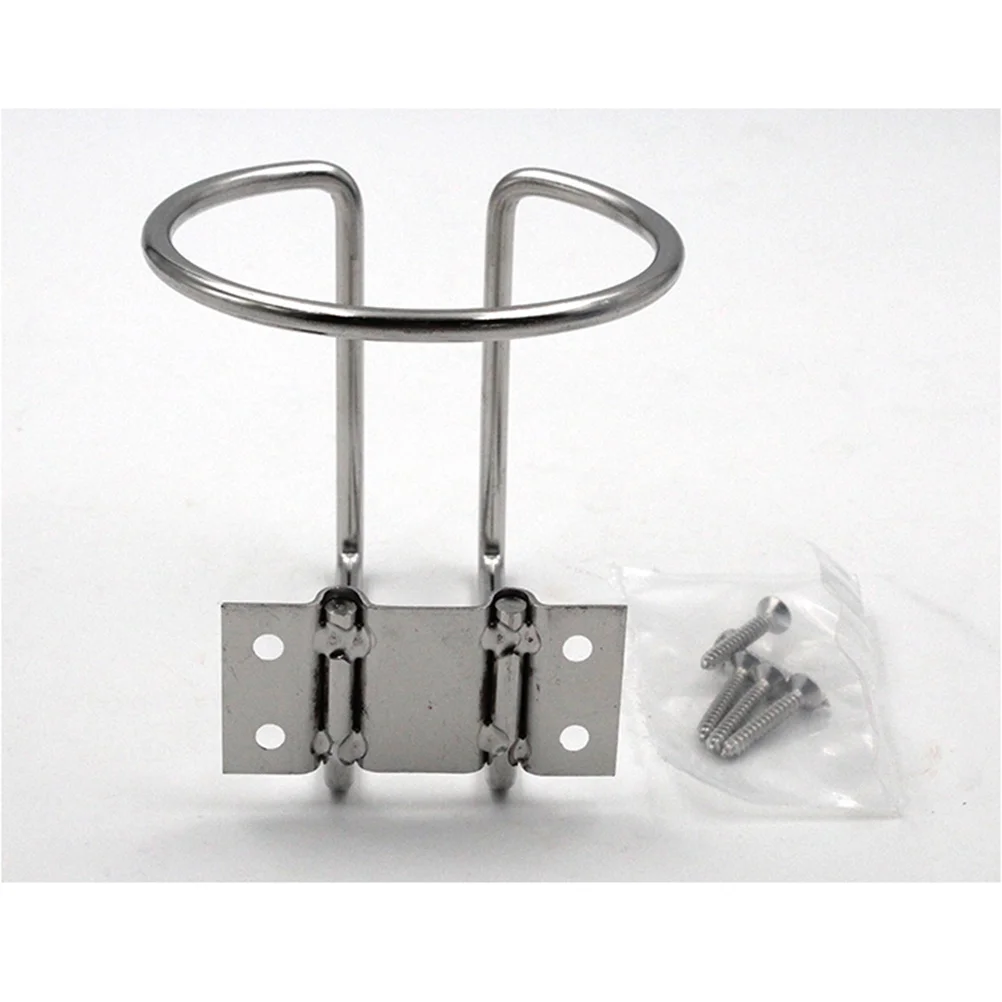 

Stainless Steel Cup For Car Bottle Rack Mount Heavy Duty Auto Vehicle Home Use Silver Car Drink Holder Household Drink