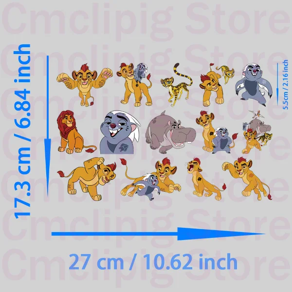 The Lion Guard Kion Clothing patches printing for clothes thermo-stickers for children iron on transfer