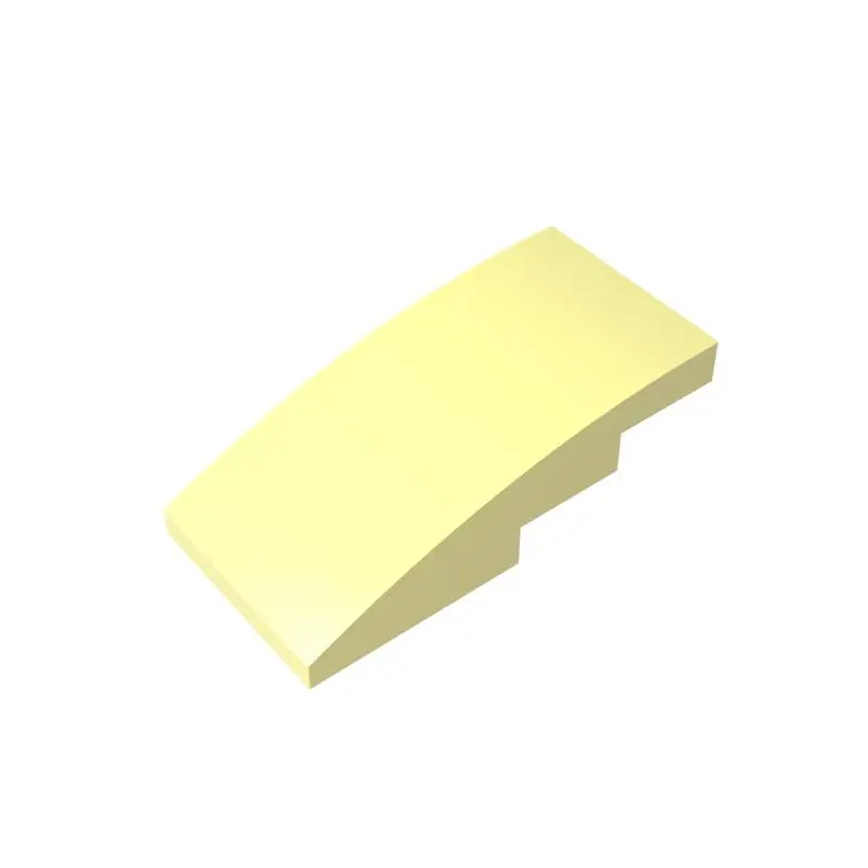 Gobricks 1 قطعة MOC المنحدر المنحني 4x2 لا ترصيع الطوب متوافق مع 93606 نموذج اللبنات أجزاء الأطفال تجميع اللعب