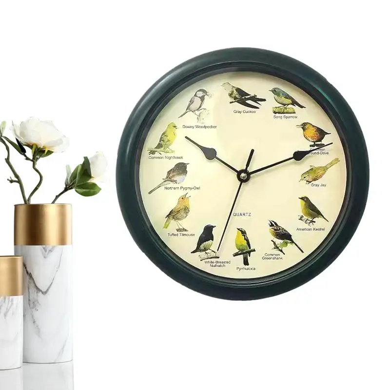 Cuckoo Clock For Wall Art Silent Dynamic Wall Clocks Outdoor Birds Theme Bird Clock Wall Decor For Family Friends Colleagues